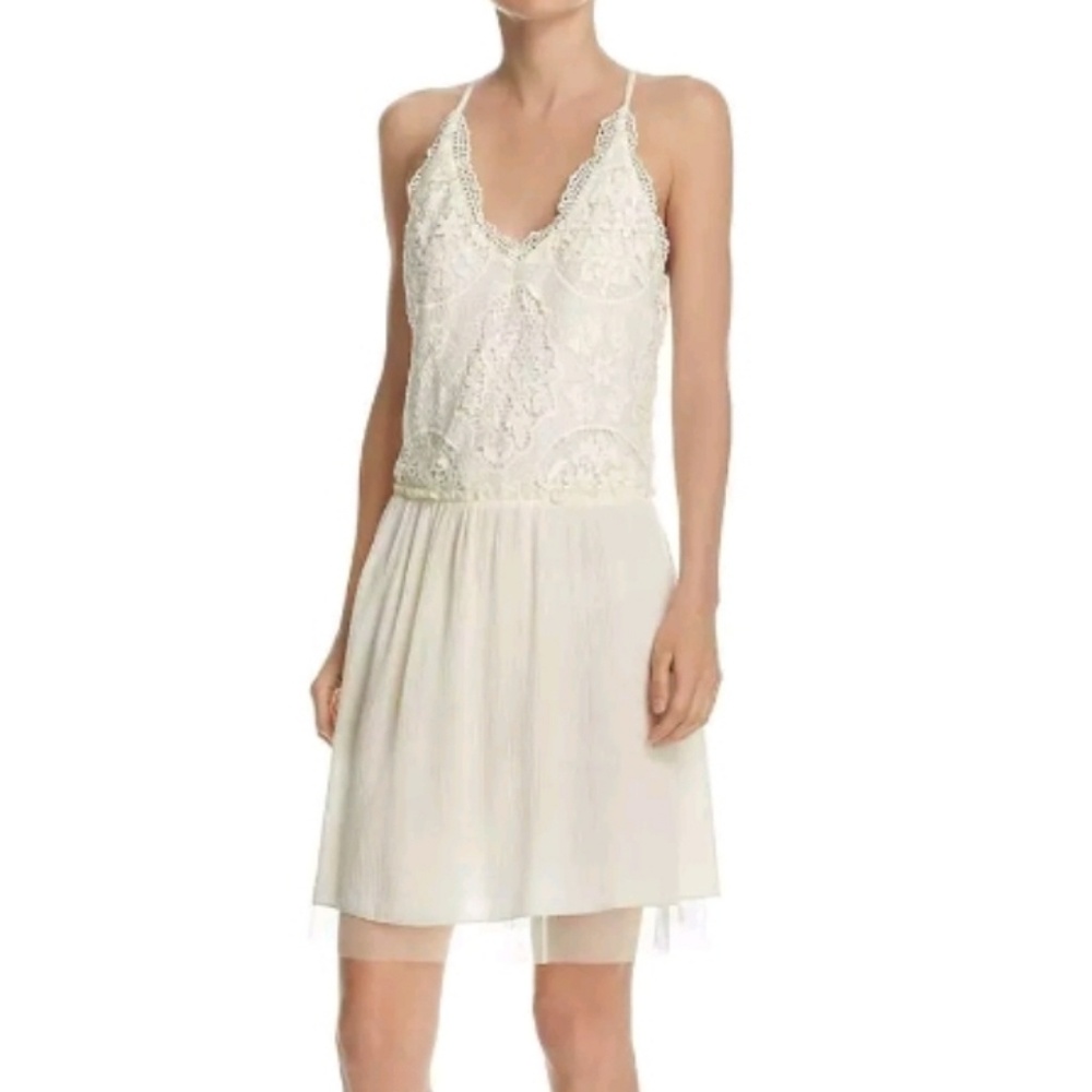 NWT FREEWAY Stunning lace & Layered chiffon strappy dress S $68 - Picture 2 of 5
